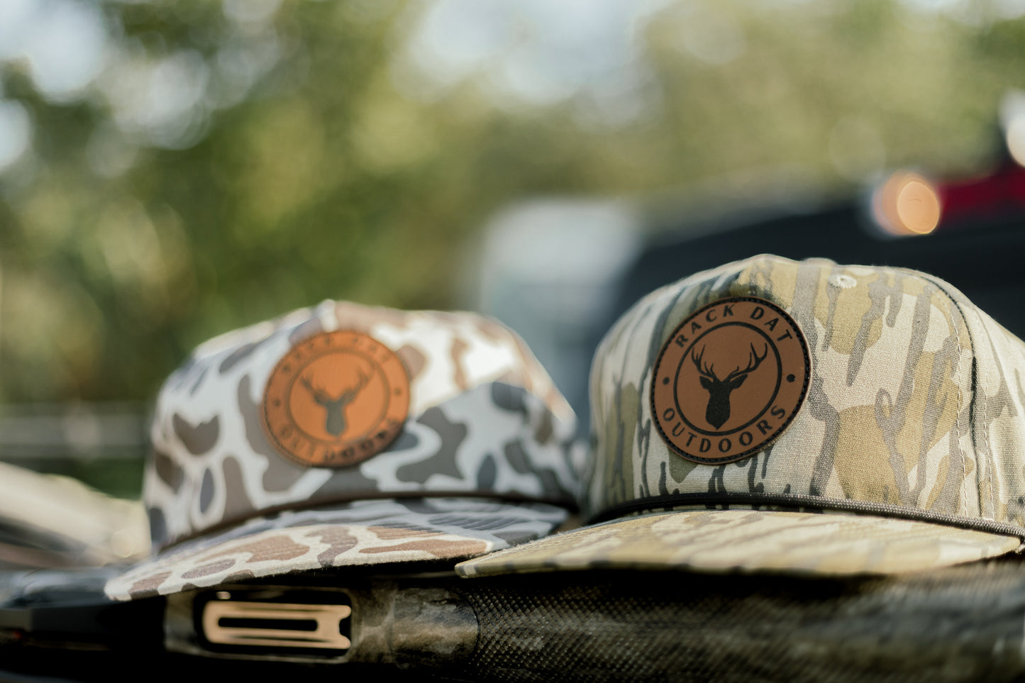 Bottomland Camo Rope Hat - Leather