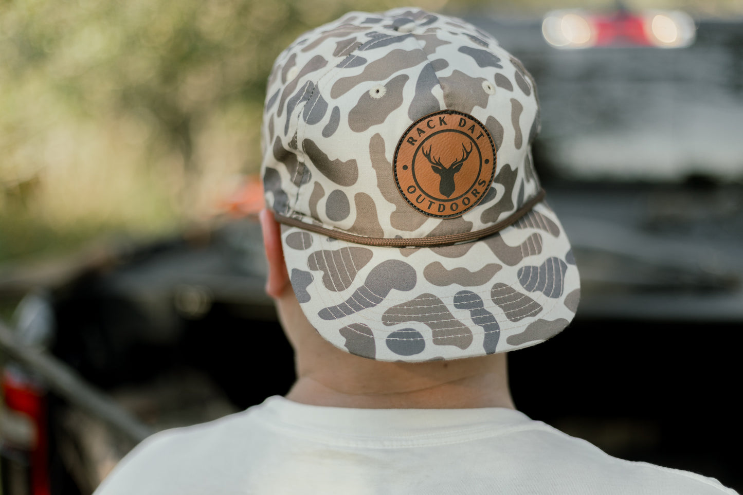 Slough Camo Hat- Leather