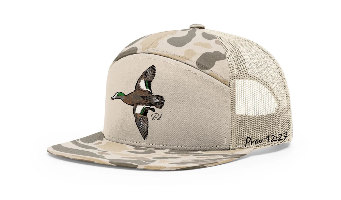 Wigeon Duck Seven Panel Hat        PRE-ORDER